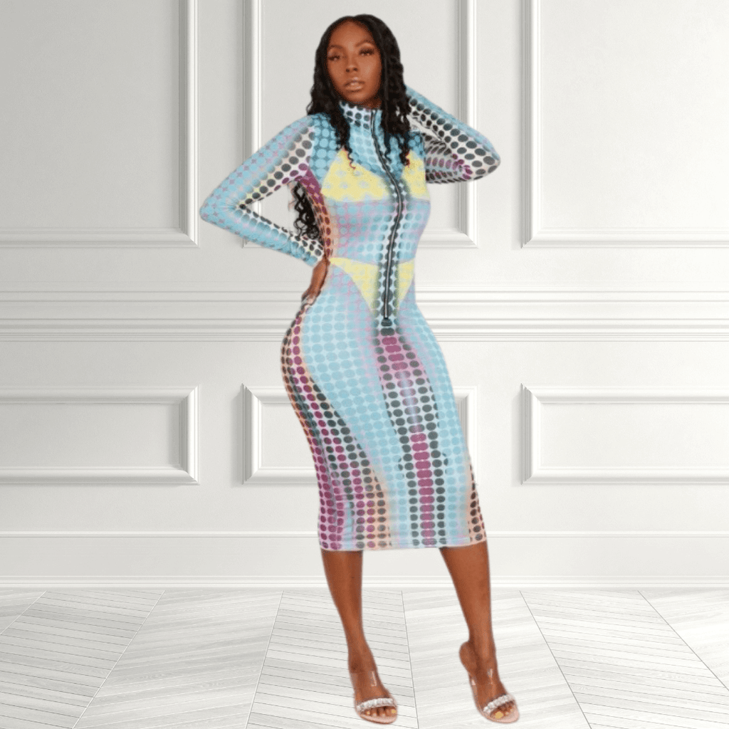 Illusion Body Dress: Sleek Sophistication | ForeignGeh